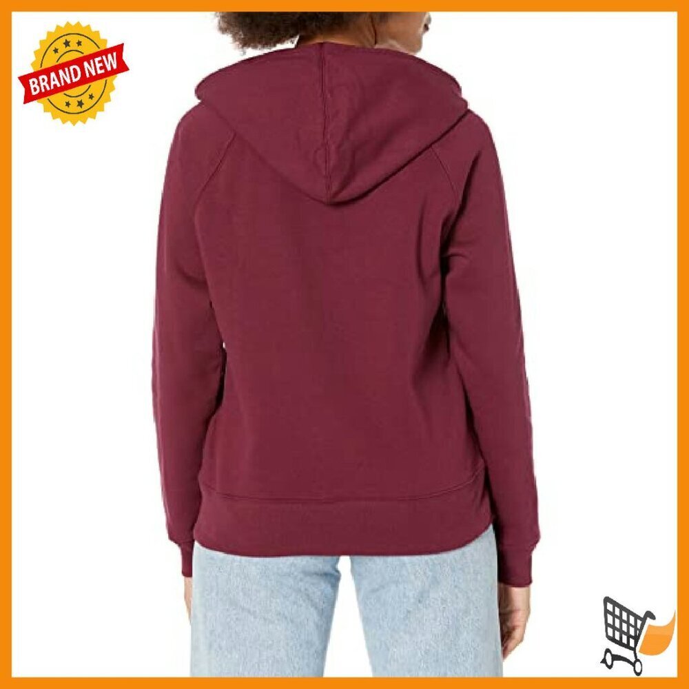 Women's Full Zip Hoodie Soft Cotton Blend Casual Sweatshirt - Picture 3 of 3